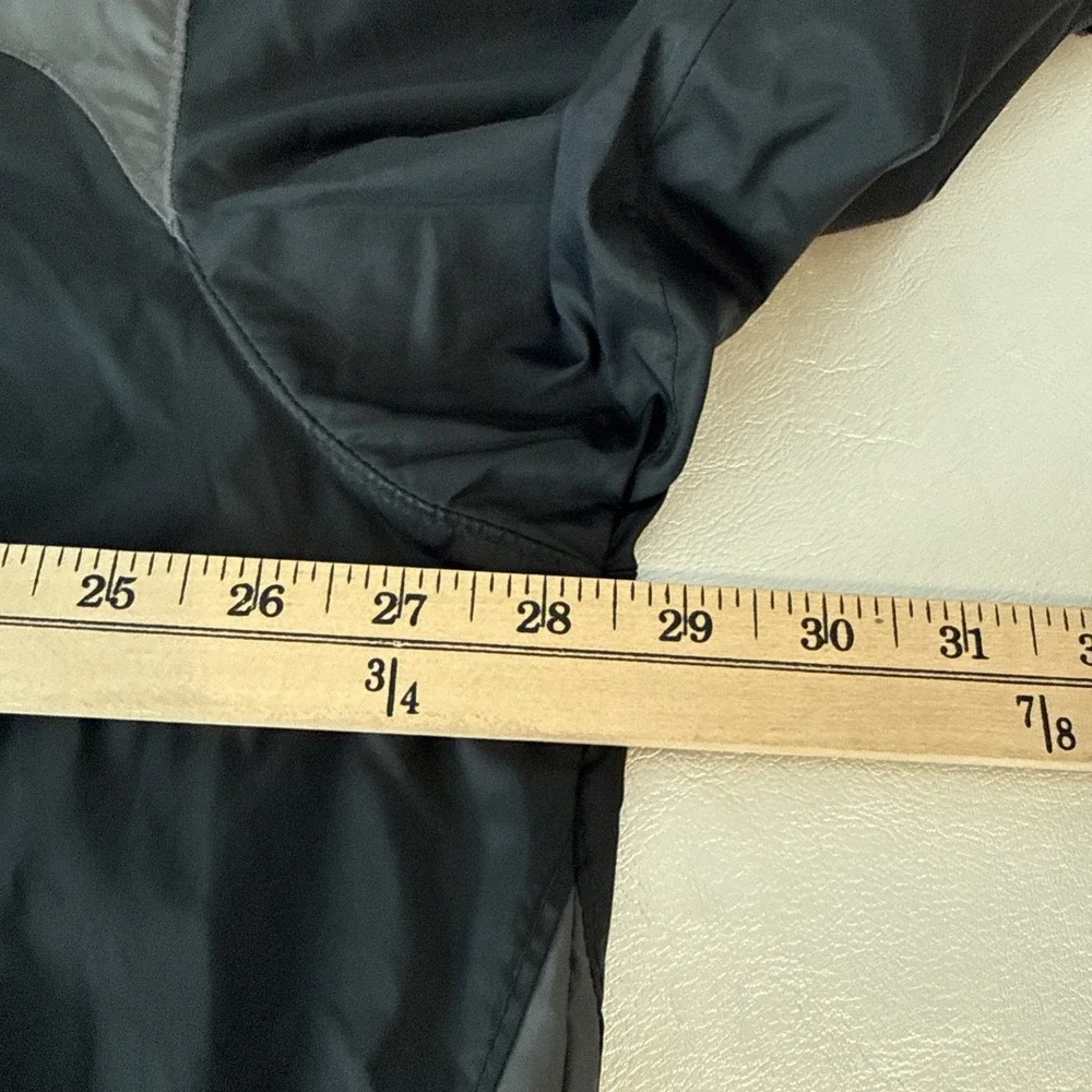 Columbia Glennaker Lake II Rain Jacket Black Gray Hooded Full Zip Men's XXL 2XL